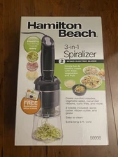 NEW Hamilton Beach Electric 3 in 1 Spiralizer Black