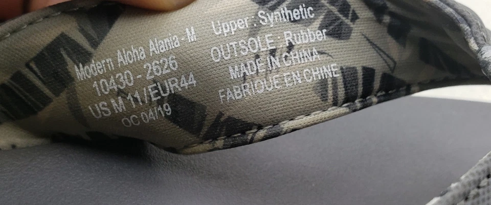 Sandalias hawaianas OluKai Alania de cuero con tanga [10430-2626] talla 11 Foto 3 de 4