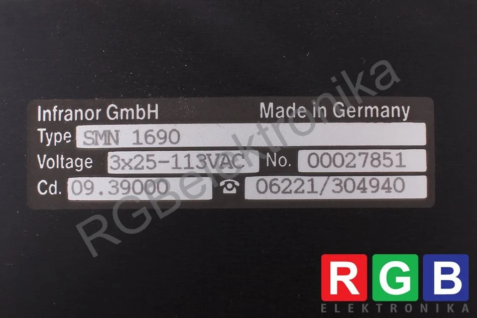3X25-113VAC INFRANOR - Reconditionné - Garantie 24 mois