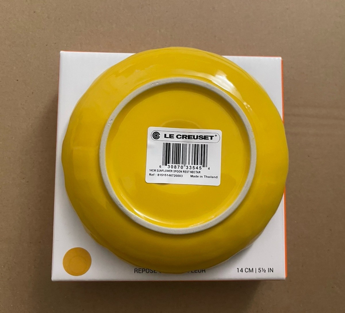 Le Creuset 14cm Sunflower Flower Spoon Rest - Nectar | eBay