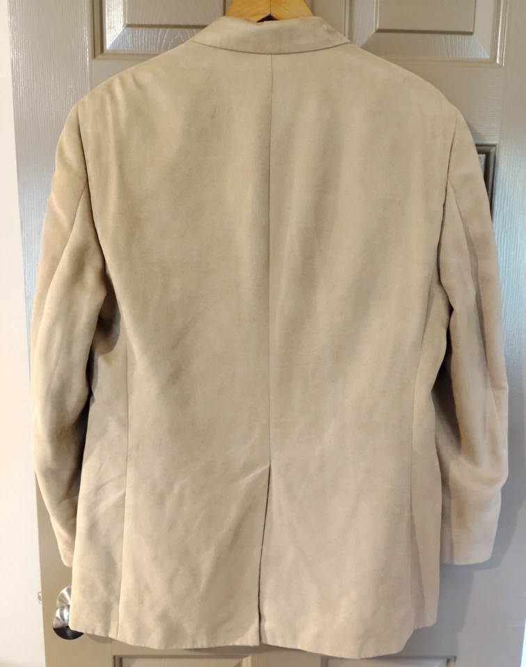 Abrigo Blazer Traje Chaqueta Vintage Chaps Ralph Lauren Pluma Gamuza EE. UU. 38 R Foto 3 de 4