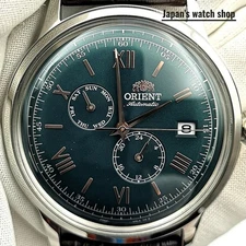 ORIENT Bambino Automatic Mechanical RN-AK0703E Green Men's Watch New in Box