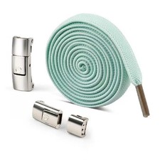 Light Green Elastic No Tie Boot Sneakers Flat Replacement Shoe Laces 2001