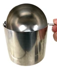 Stelton Cylinda Ashtray with Revolving Top Designed by Arne Jacobsen Denmark MCM