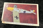 MESSERSCHMITT 109 VINTAGE C1940 POSTCARD GERMAN FIGHTER LUFTWAFFE WW2
