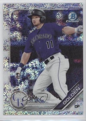 2019 Bowman Draft Chrome Sparkles Refractor Casey Golden #BDC-83 0o6v