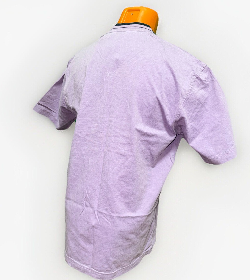 Yves Saint Laurent T shirt vintage grande scollo a V viola