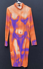 Womens Shein Sexy Body Heat Map  Stretch Bodycon LARGE B33