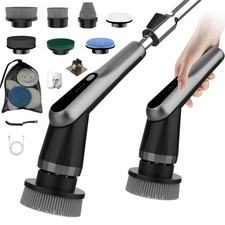 WKY-Electric Spin Scrubber - Upgraded 10-in-1 IPX7 Waterproof Black lgray