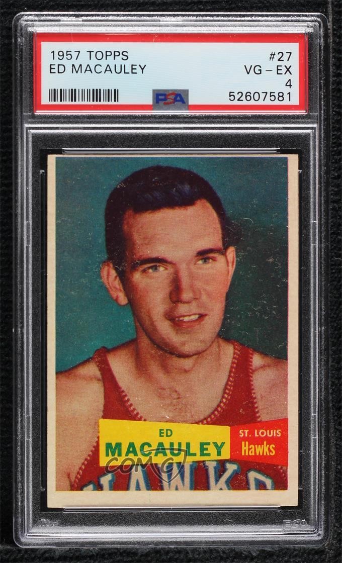 1957-58 Topps Ed Macauley #27 PSA 4 HOF 7t6