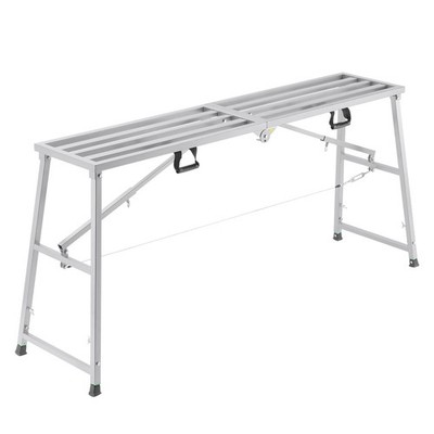 VEVOR Work Platform, 71''x 15'' Portable Scaffolding 15'', Silver
