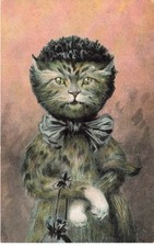 Mikii-029 Gatto Fiocco Sacco A Mano E Cappello Per Illustratore