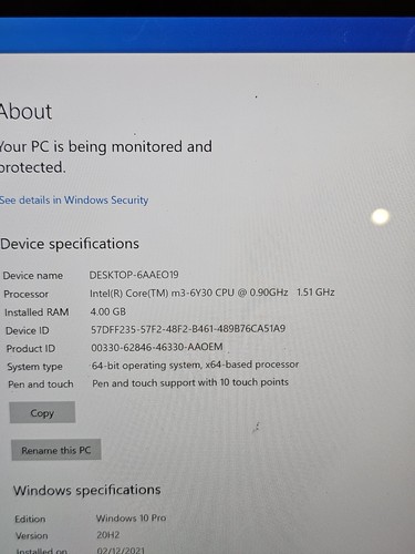 Microsoft 1724 Surface Pro 4 12,3" computer portatile Intel Core m3-6Y30 4 GB 128 GB SSD - Foto 6 di 7