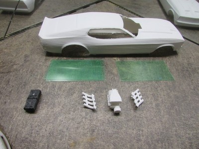NEW 1/24 3D PRINTED VINTAGE  '72 MACH 1  FUNNY CAR SLOT CAR BODY. FREE SHIPPING.