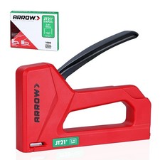 Arrow Light Duty Staple Gun, Lightweight Upholstery Stapler Kit for Wood with...