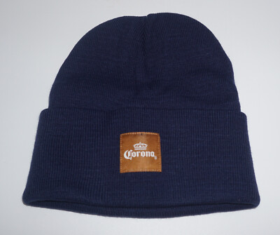 Corona Strick Mütze unisex onesize Blau Winter Kopfbedeckung Warm NEU