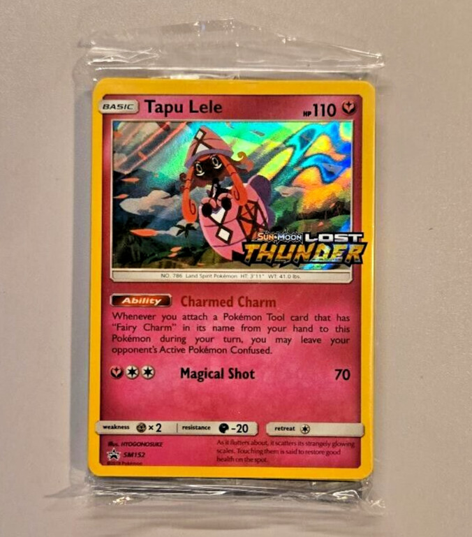 Tapu Lele SM152 Sun & Moon Lost Thunder Pokémon TCG Holo Promo Sealed!