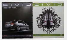 2006 Honda Civic SI Honda Civic Hybrid Vintage Car Print Ad Photo-Lot of 2