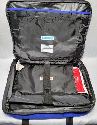 Pyrex Portables Casserole Carrier Bag Insulated Hot Cold Blue Straps 12" X 16" - Picture 3 of 4