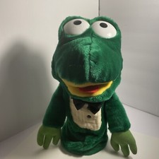 vintage -dakin frog puppet-1985