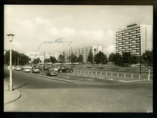 Car Auto real photo postcard RPPC Dresden Blick von Der Ringstrabe 