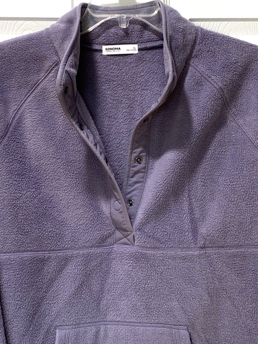 Sonoma Plüsch Top Langarm Lavendel Weich Polarfleece Freizeit Arbeit Gr. XL  - Bild 17 von 24