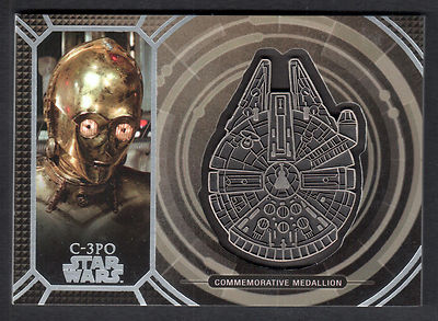 STAR WARS 40th ANNIVERSARY 2017 Topps COMMEMORATIVE MEDALLION CARD