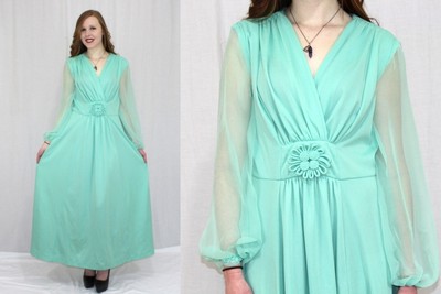 sachin and babi light blue dress Chiffon Maxi Skirt - BOTTOMS