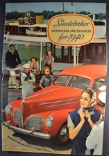 1940 Studebaker Commander President Brochure Coupe Club Sedan Excellent Original 1940 Studebaker Commander President Brochure Coupe Club Sedan Excellent Original