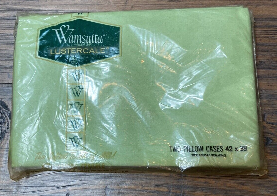 Vintage New 2 sets Wamsutta Green & Lady Pepperell Floral Percale