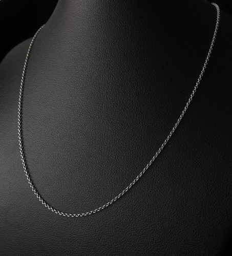 Feine Vintage 835 Silber Ankerkette Silberkette 40cm 1,3g 1,1mm - Picture 2 of 4