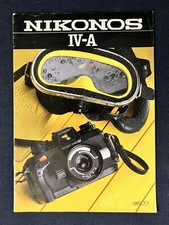 Catalog Nikon Nikonos IV-A 1981 Very Rare Japan Edition Original