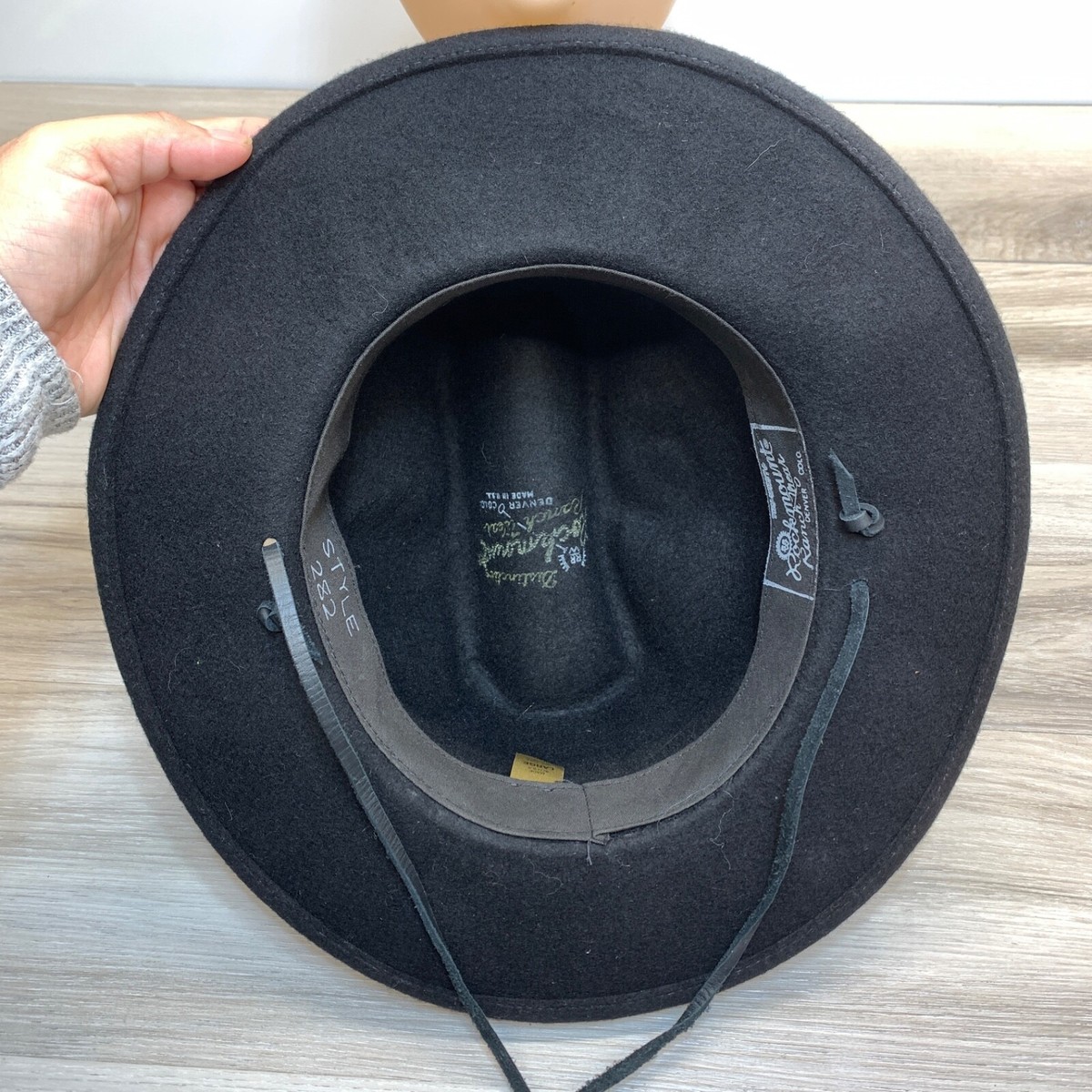 Chapeau Cow-boy Rockmount Ranch Wear – 100% Laine – Fabriqué USA – Denver Colorado – Taille L