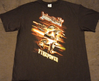 Unisex XL Judas Priest Firepower Tour Dual Side Graphic Band Collector T Shirt