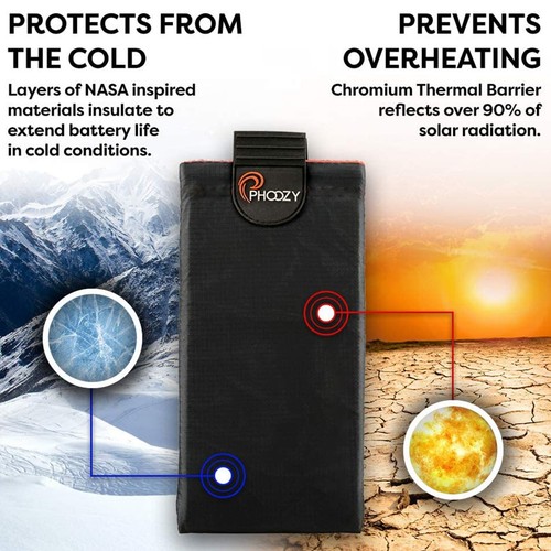 PHOOZY XP3 Coque Téléphone Portable Thermique Capsule Isolée Résistante Intempéries Large - Photo 20 sur 42