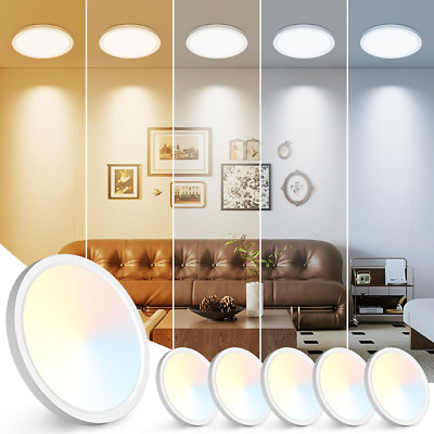 Adjustable 7'' LED Ceiling Light 15W 1500Lm, 6-Pack, for Home & Office