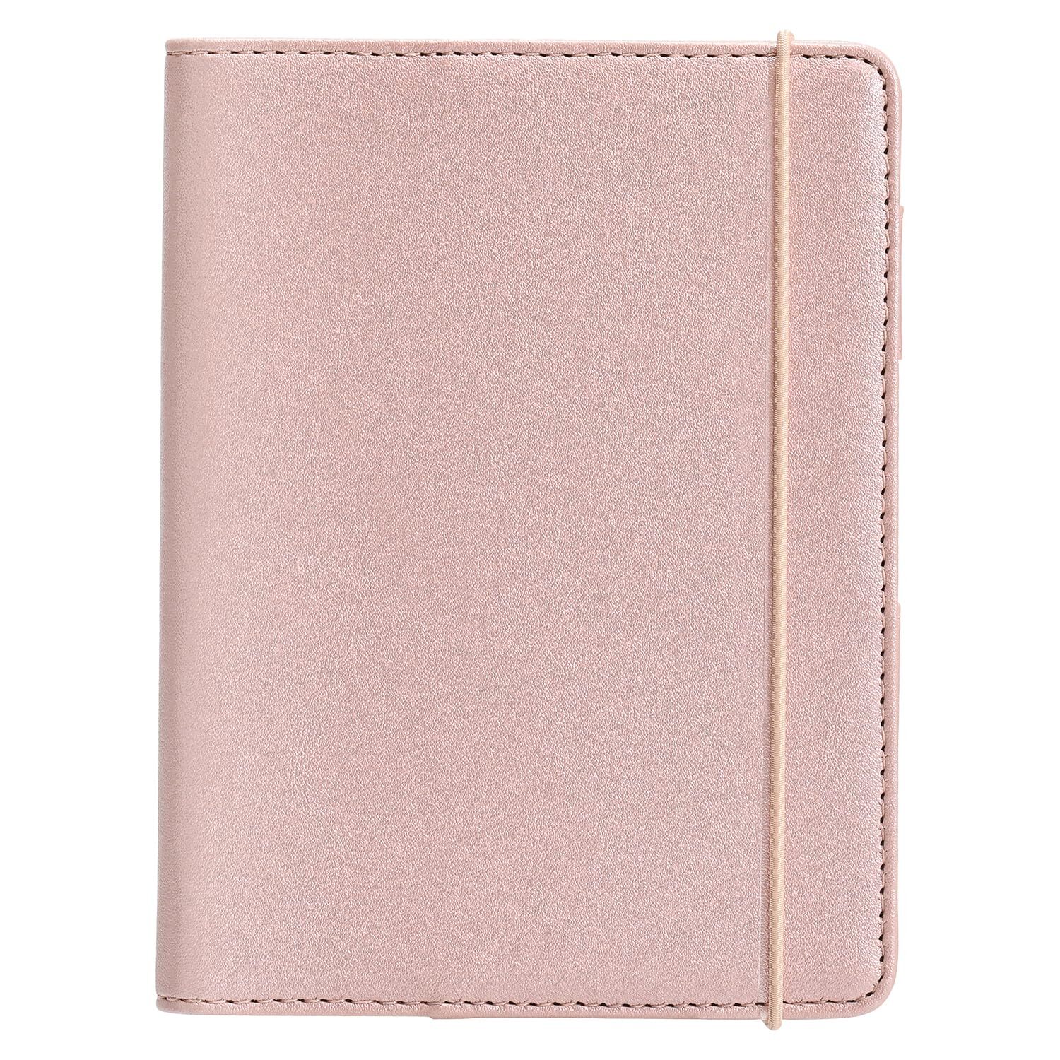 Notebook with household account book 2025 A6 Weekly Synthetic leather cover Shin-image