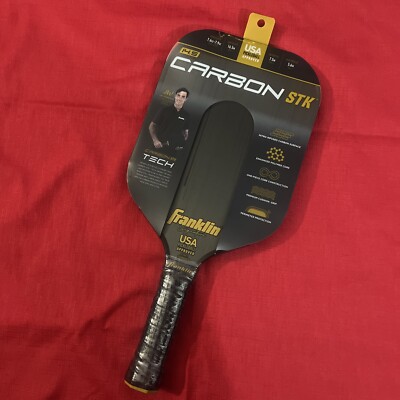 Franklin Sports Carbon STK Pickleball Paddle JW Johson Signature Black 14.5 mm