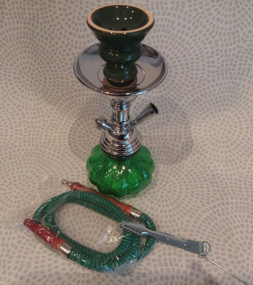 Wasserpfeife klein Glas 20 cm - Bild 4 von 4