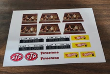 Hot Wheels reproduction Dual Lane AND Automatic Lap Counter stickers!