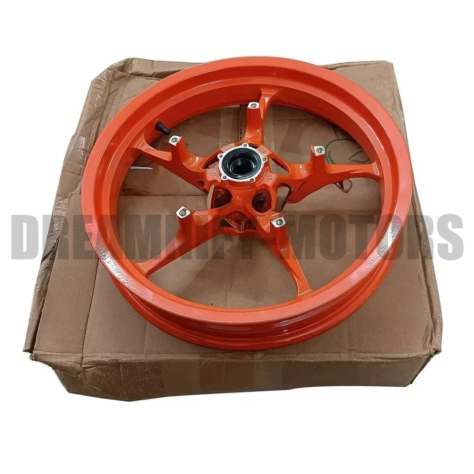Llanta delantera naranja apta para KTM RC 200/390 Gen-3 (modelo 2022) Foto 3 de 4