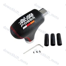 Mugen Power Universal Black Leather Automatic Transmission Shift Knob For Honda