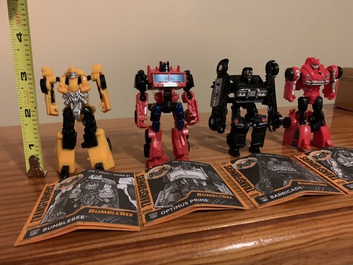 Transformers 3” 4 Pcs Bummblebee, Cliffjumper, Barricade, Optimus, OUT OF BOX - Picture 8 of 12