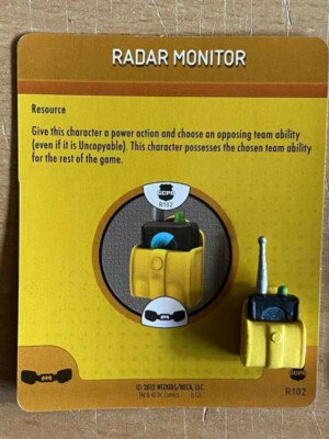 RADAR MONITOR OBJEKT S102 MIT KARTE DC HEROCLIX BATMAN STREET OF GOTHAM
