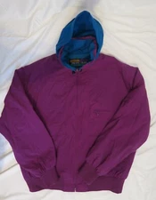 Vintage Pacific Trail Jacket With Collapsible Hood Weatherproof 
