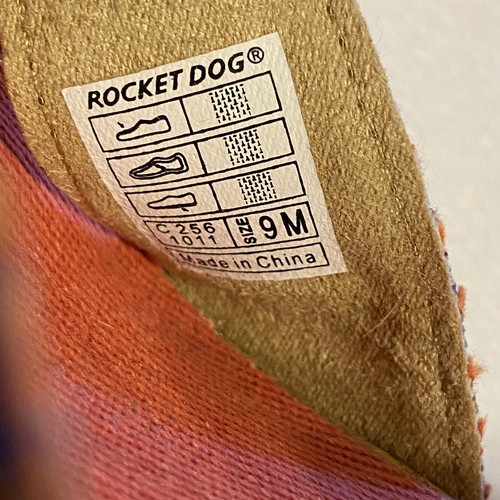 ROCKETDOG Espadrille Wedges 9 M Striped Sandals Bohemian Boho Festival - Picture 8 of 11