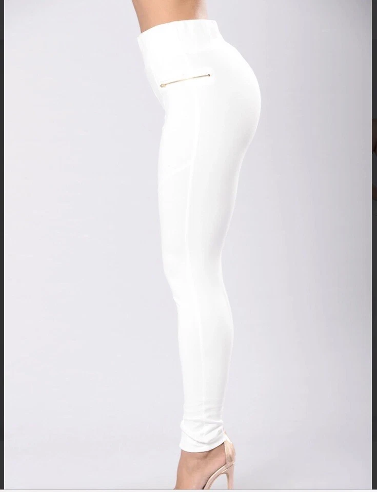 Fashion Nova Juicy 白色长裤 — 第 4/4 张图片