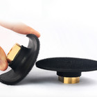 5" granite marble polishing pad 30+flexible rubber backer stone concrete grinder — photo 2