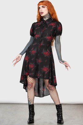 KILLSTAR Kleid - Pandora's Revenge Stretch Rose Goth Gothic Alternative