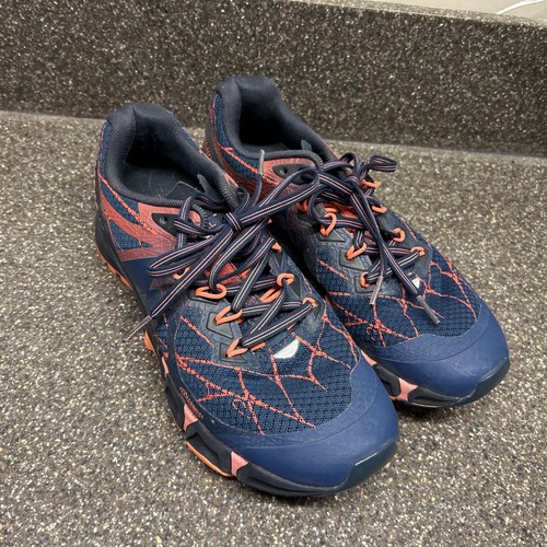 Merrill Woman’s Sneakers 8 Agility Peak Flex Trail Hiking Light Wear Rim blue